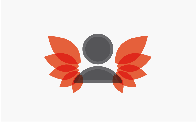 Icon of a person with wings