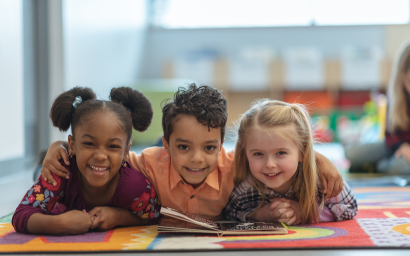 Children in a classroom